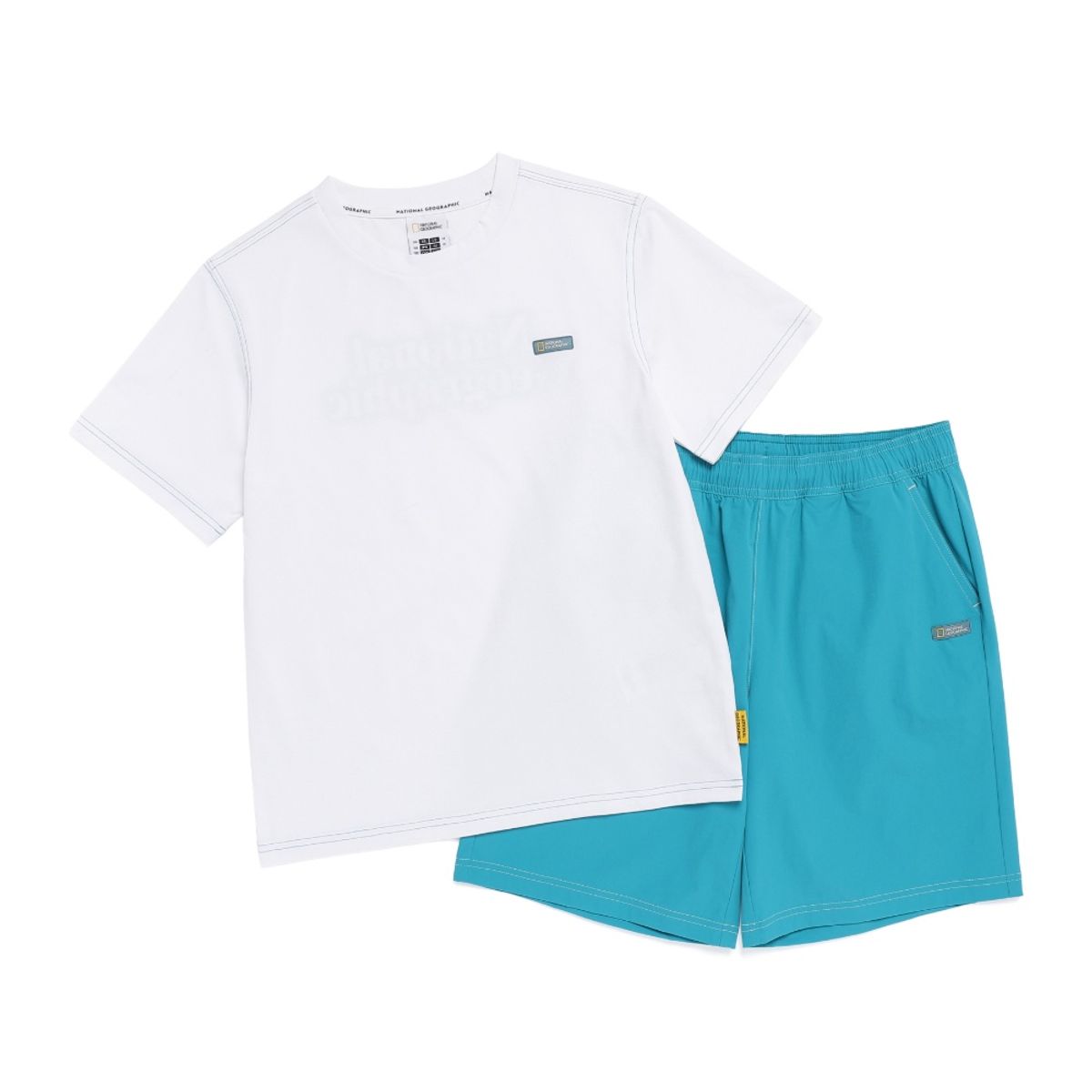내셔널지오그래픽 키즈(NATIONAL GEOGRAPHIC KIDS) K262UPB910 5부 상하 SET WHITE