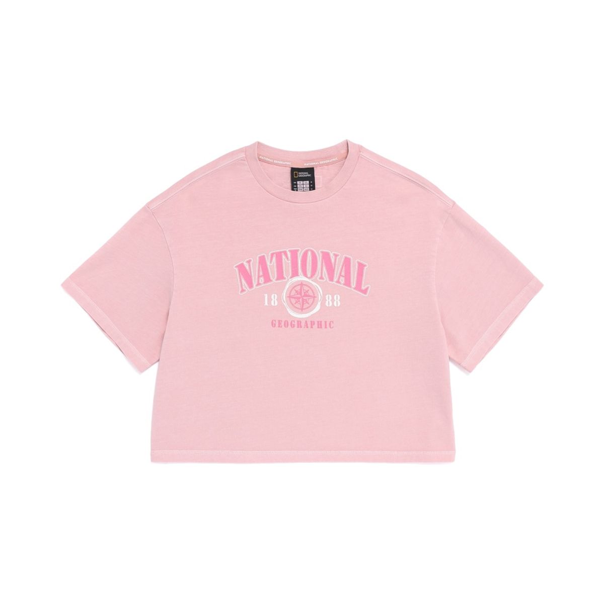 내셔널지오그래픽 키즈(NATIONAL GEOGRAPHIC KIDS) K262GTS920 여아 피그먼트 반팔 티셔츠 PINK