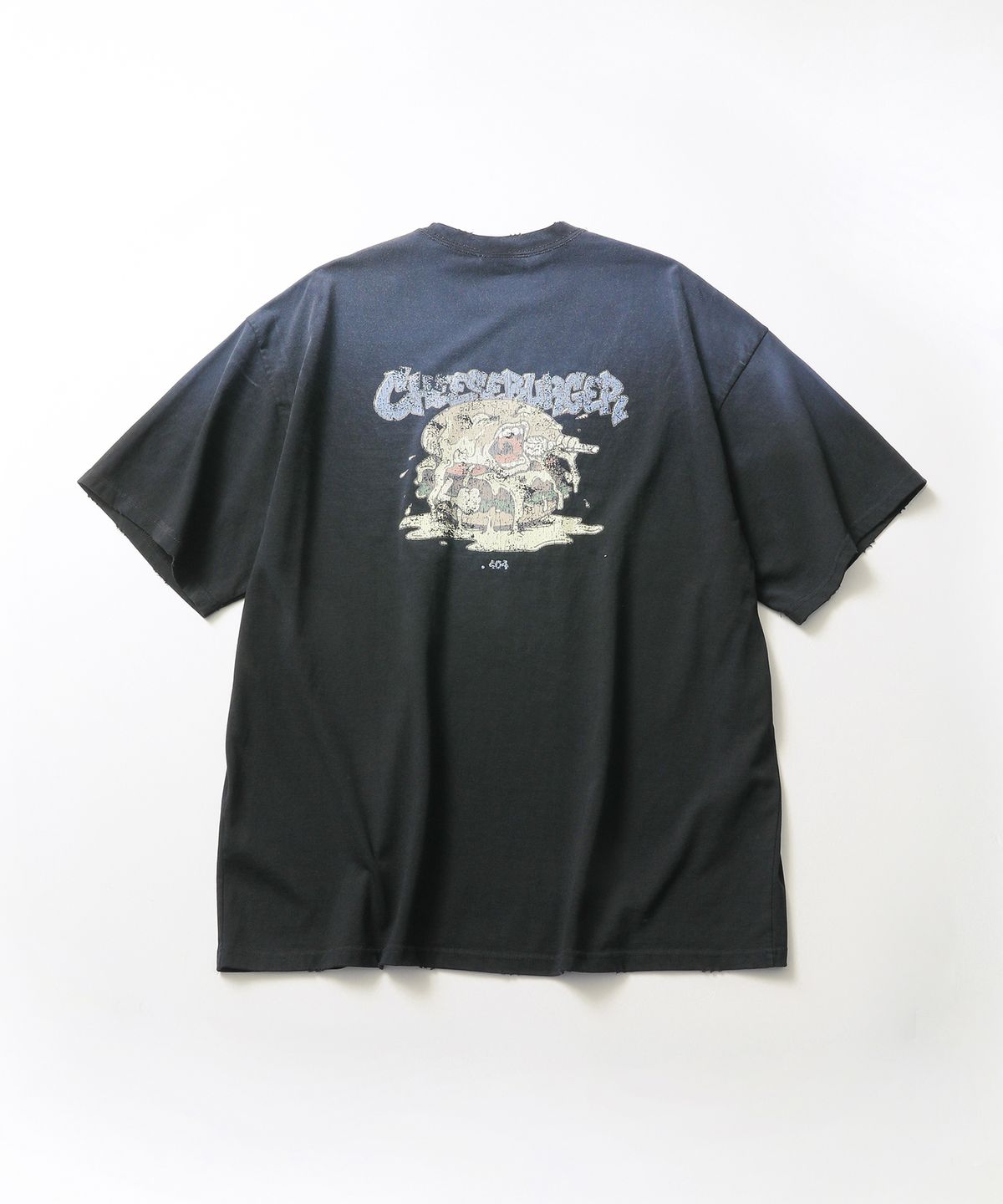 씨에이치사공사(CH.404) CHEESE BURGER TEE BLACK