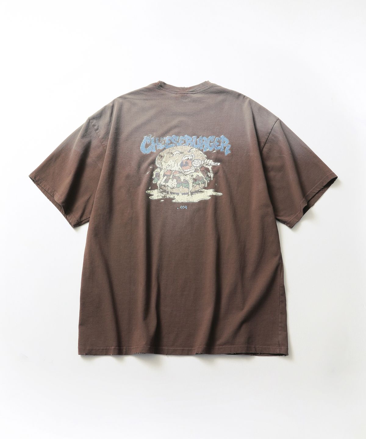 씨에이치사공사(CH.404) CHEESE BURGER TEE BROWN