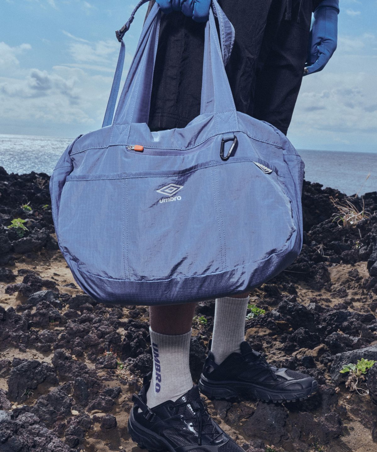 엄브로(UMBRO) 팩잇 경량 패커블 더플백 스카이블루 UR223CBG43