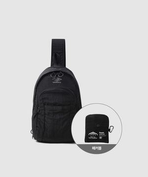 팩잇 경량 패커블 슬링백 블랙 UR223CBG42