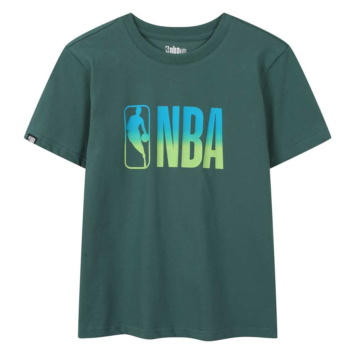 엔비에이 키즈(NBA KIDS) 그라데이션 빅로고 반팔티(K262TS190P) 그린