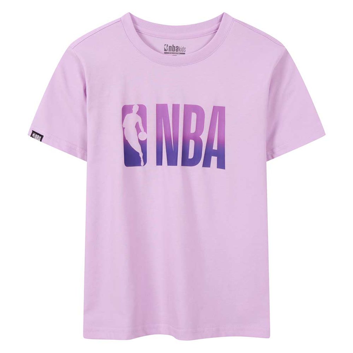 엔비에이 키즈(NBA KIDS) 그라데이션 빅로고 반팔티(K262TS190P) 바이올렛