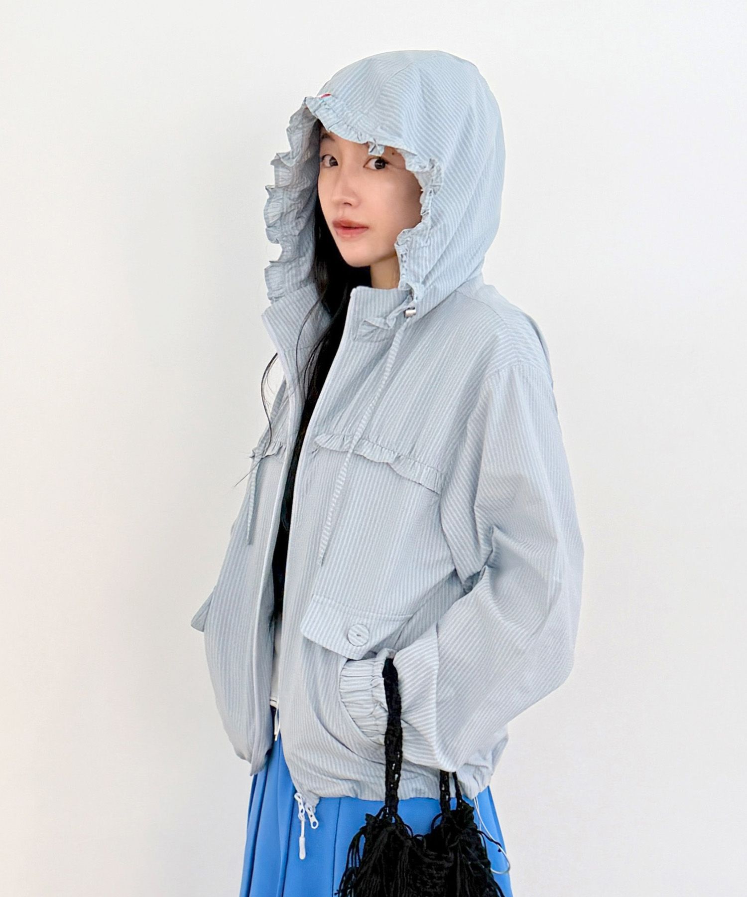 MUSINSA公式 | MASMARULEZ APPAREL Check Frill Windbreaker