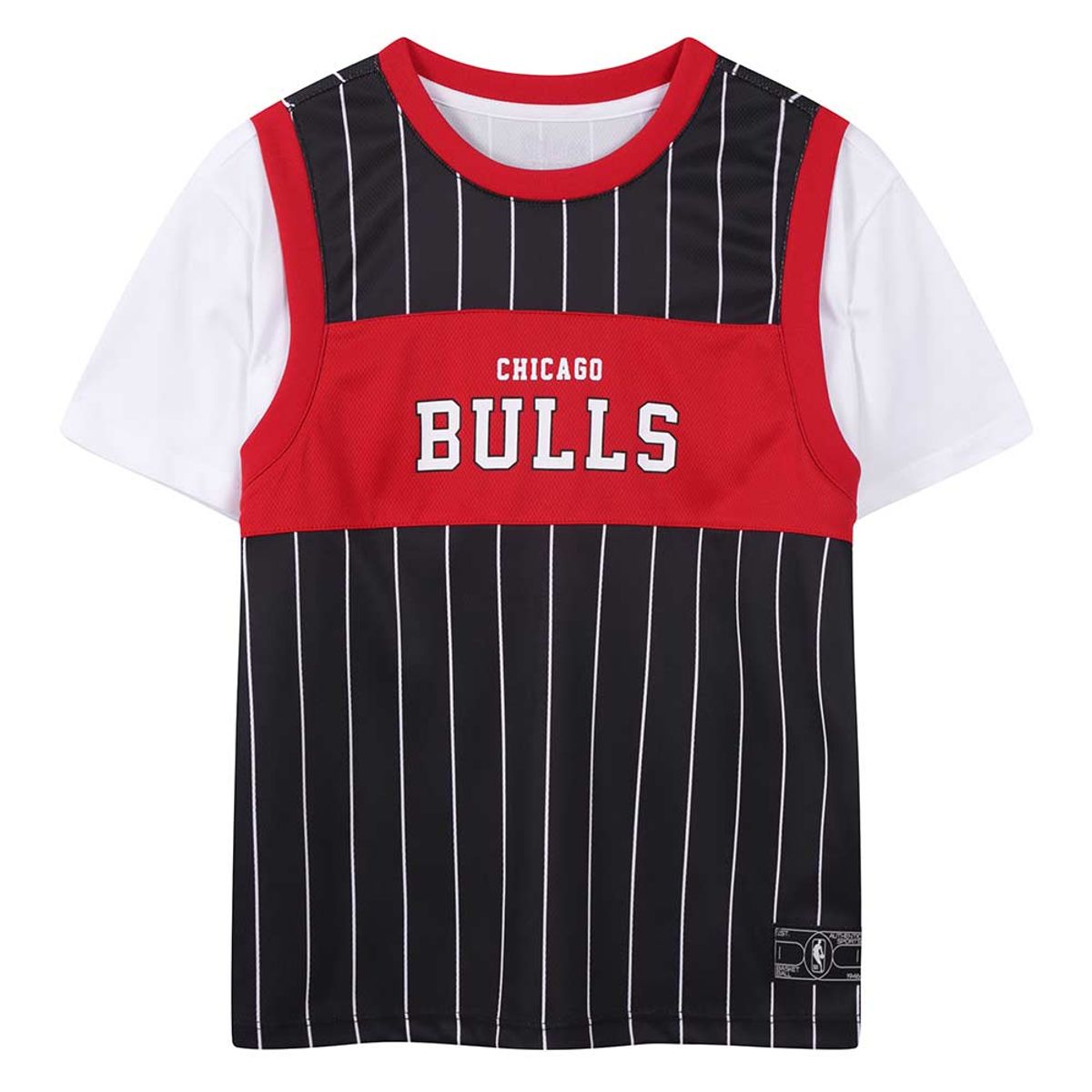 엔비에이 키즈(NBA KIDS) 팀 어센틱 유니폼 레이어드 반팔티 (K262TS060P) 레드