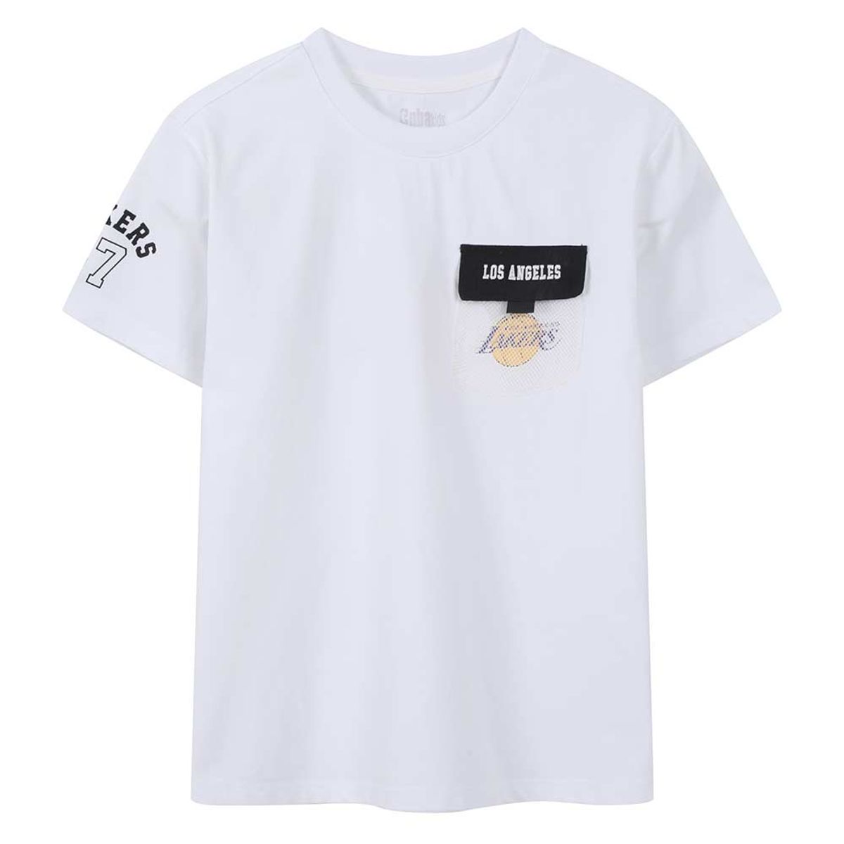 엔비에이 키즈(NBA KIDS) BOS 메쉬포켓 팀 반팔티셔츠(K262TS040P) 화이트