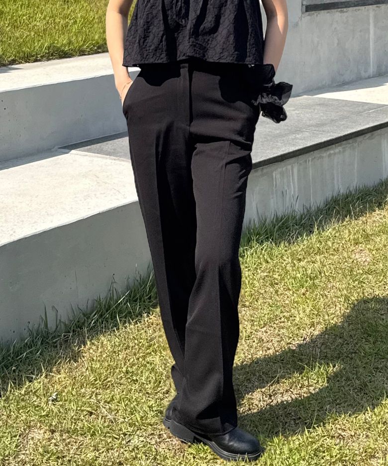 [ON][W][투턱 선택]사계절 데일리 와이드 슬랙스 - 2color