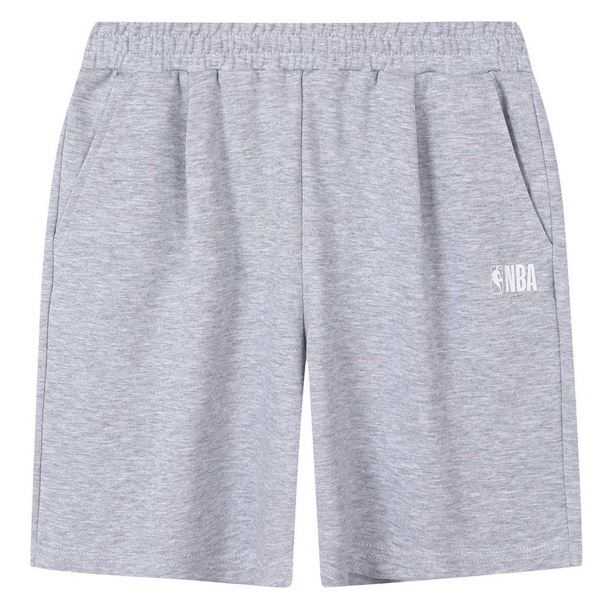 엔비에이 키즈(NBA KIDS) 에센셜 로고 져지 5부 쇼츠(K262TP170P) 멜란지 그레이