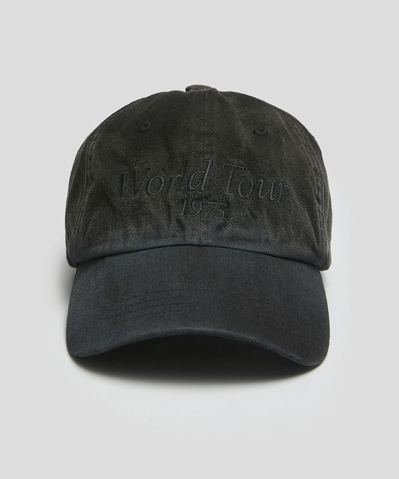 WORLD TOUR CAP (WASHED BLACK)