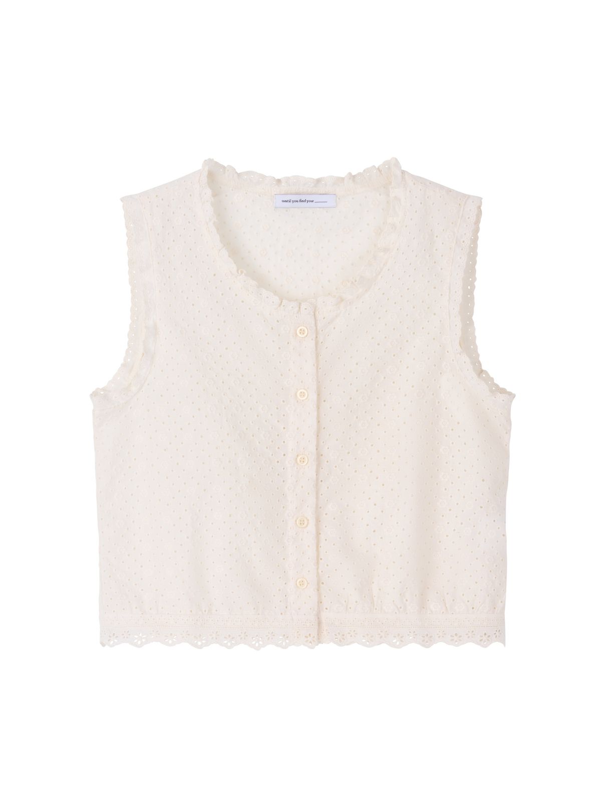 픈드픈드(FNDFND) Punching lace sleeveless