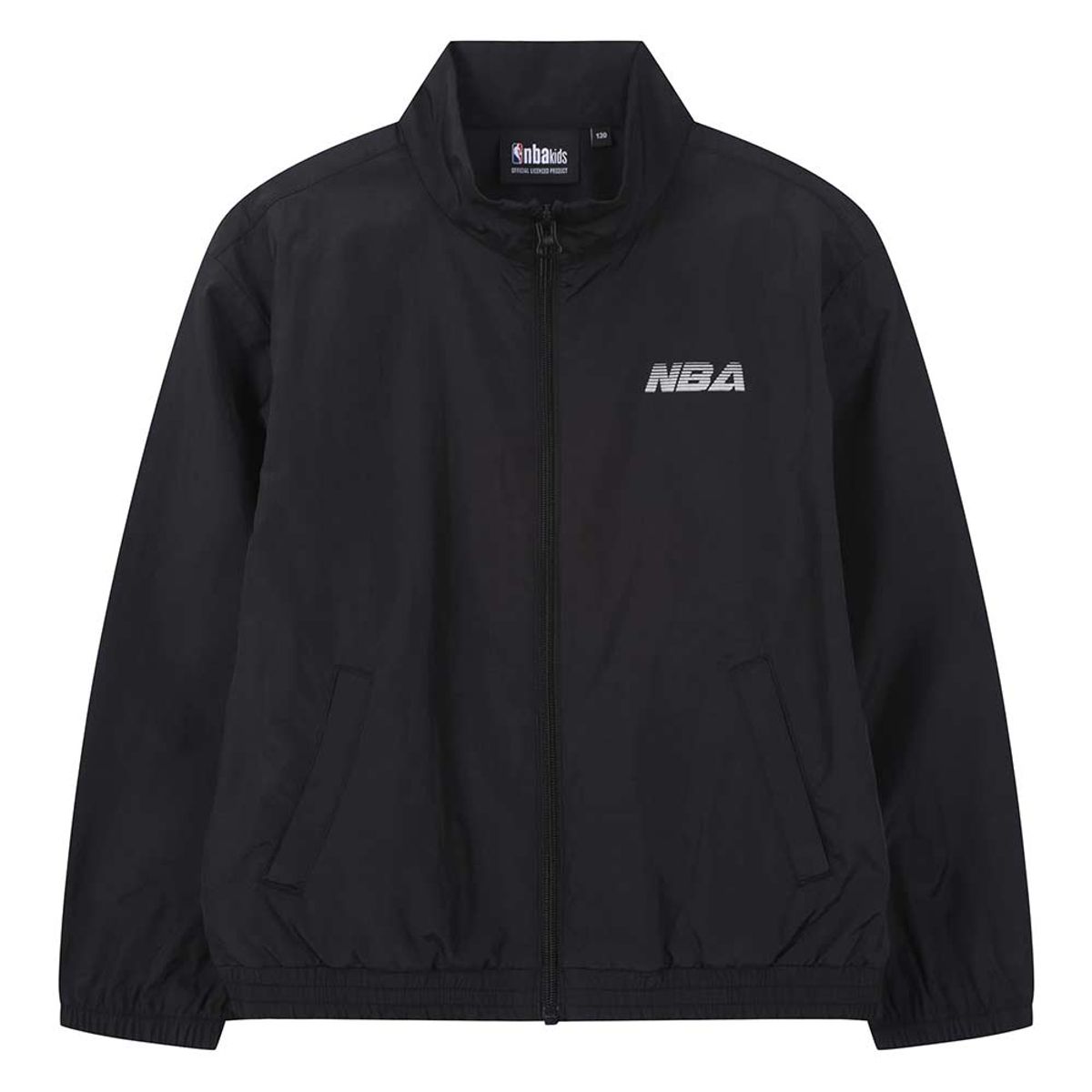 엔비에이 키즈(NBA KIDS) 루즈핏 3M로고 포인트 바람막이(K262JP130P) 블랙