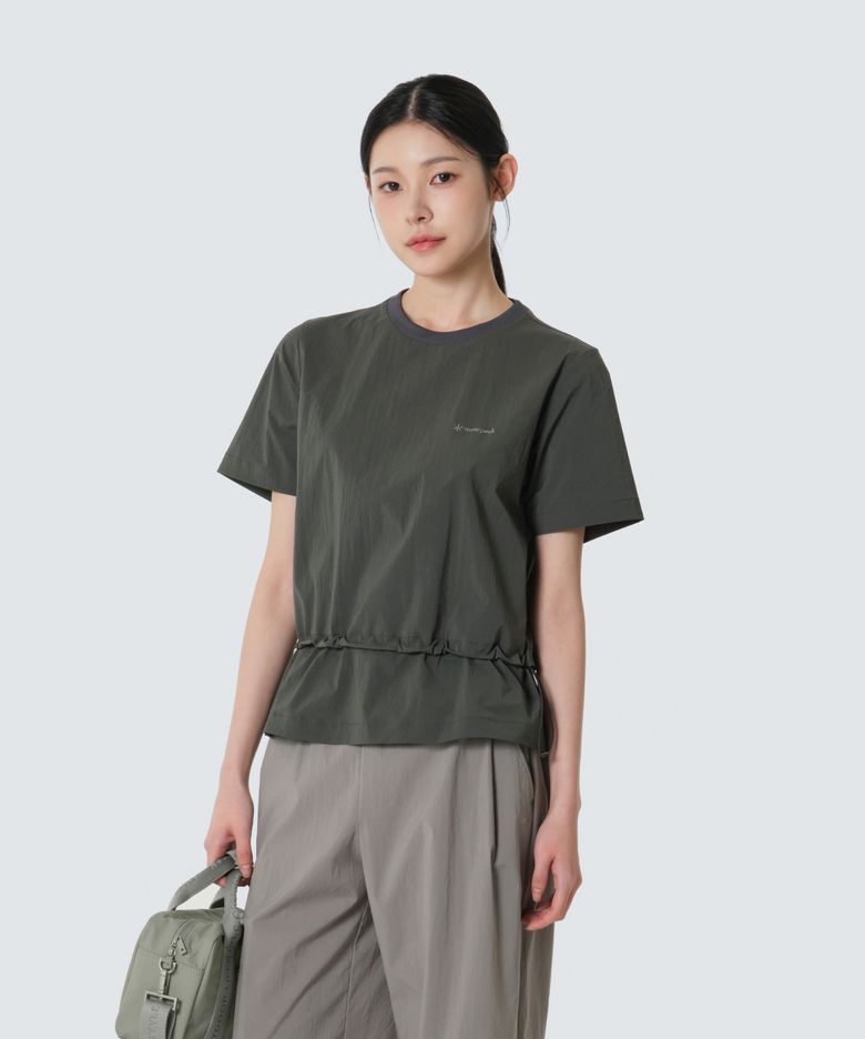 루트 여성 스트링 반팔 티셔츠 (S26MWRTS63) Rustic Khaki