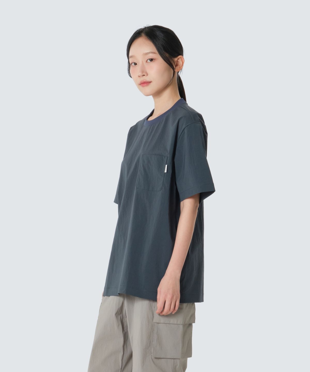 스노우피크 어패럴(SNOWPEAK APPAREL) 루트 베이직 반팔 티셔츠 (S26MURTS80) Vintage Blue