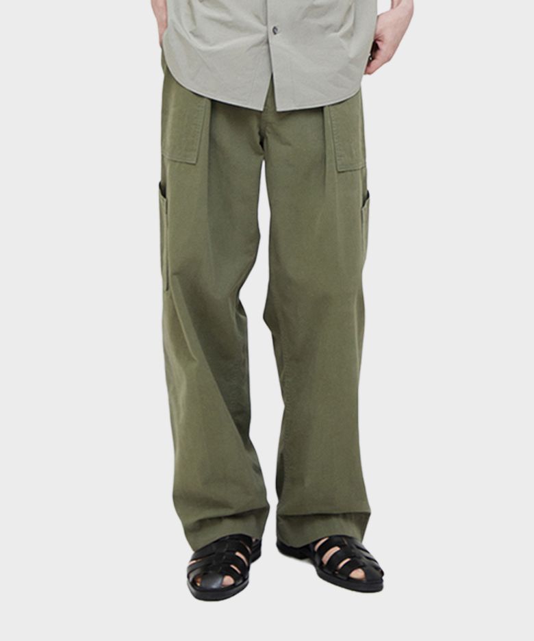 Cotton Cargo Pants Khaki
