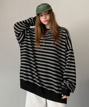 Double Stripe Round T-Shirt (3colors)