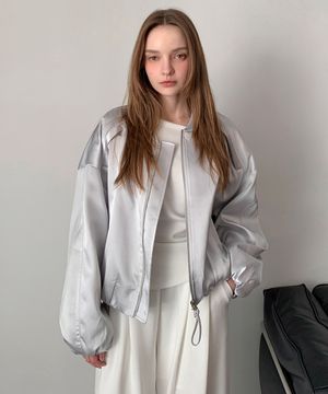 Satin Volume Blouson Jacket (3colors)