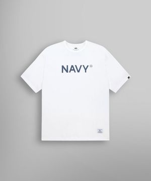릴랙스드 네이비 티셔츠 화이트