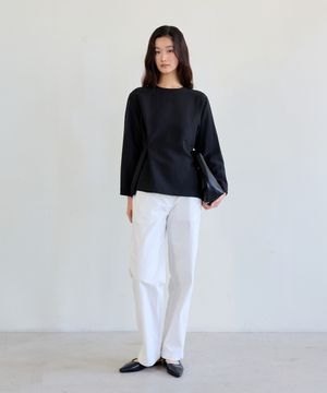 Cotton Welt-Pocket Pants (Ivory)