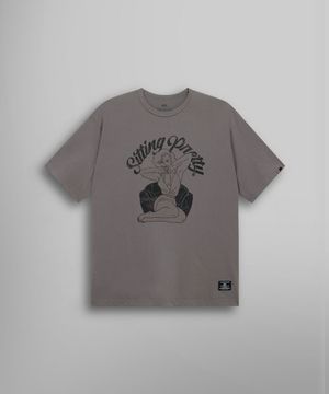 릴랙스드 시팅 프리티 티셔츠 미드 그레이