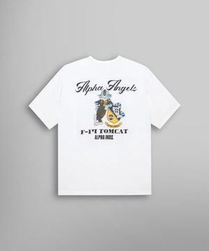릴랙스드 알파 엔젤스 티셔츠 화이트