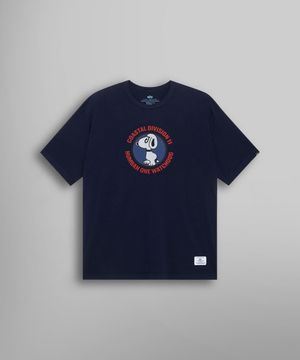 릴랙스드 워치 독 티셔츠 레플리카 블루