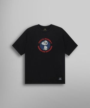 릴랙스드 워치 독 티셔츠 블랙