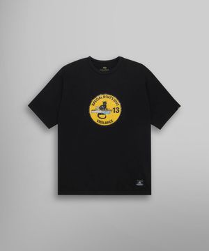 릴랙스드 블랙 캣 티셔츠 블랙