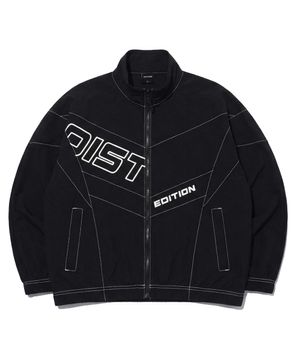 컬러 블록 배색 하이넥 집업 LQ2JU205_BLACK