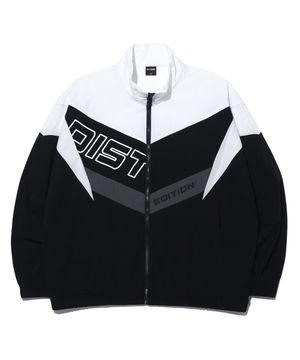 컬러 블록 배색 하이넥 집업 LQ2JU205_WHITE