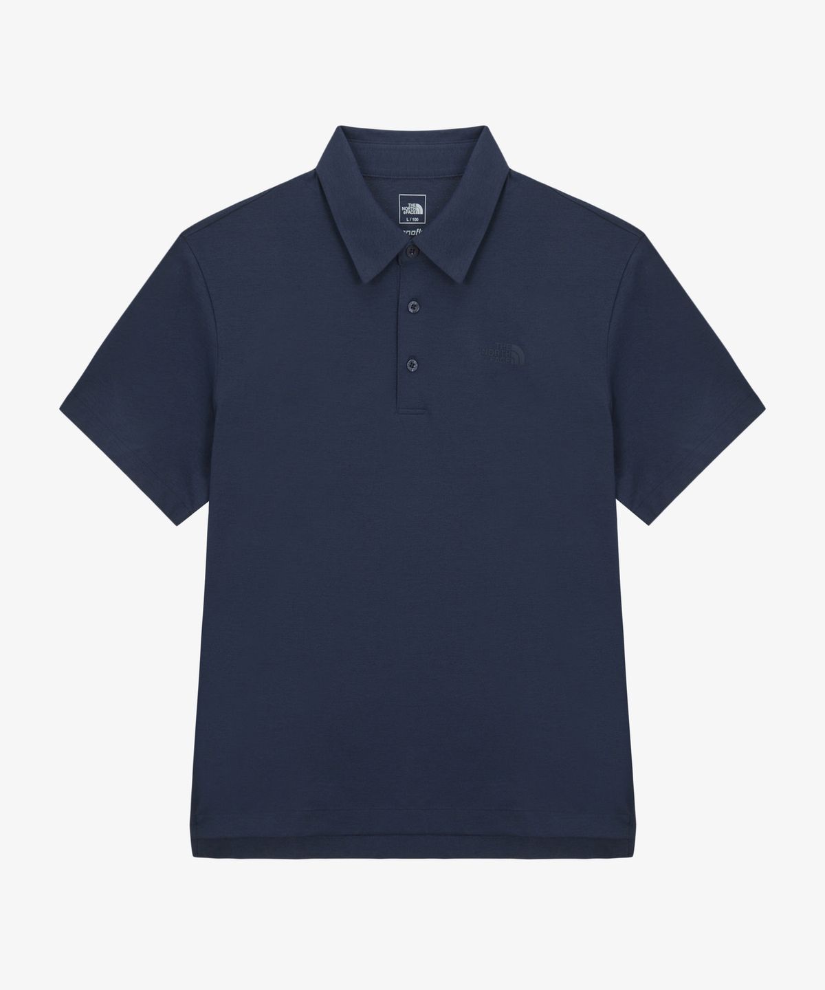 노스페이스(THE NORTH FACE) NT7PS08A 남성 올데이 반팔 폴로 MIDNIGHT NAVY