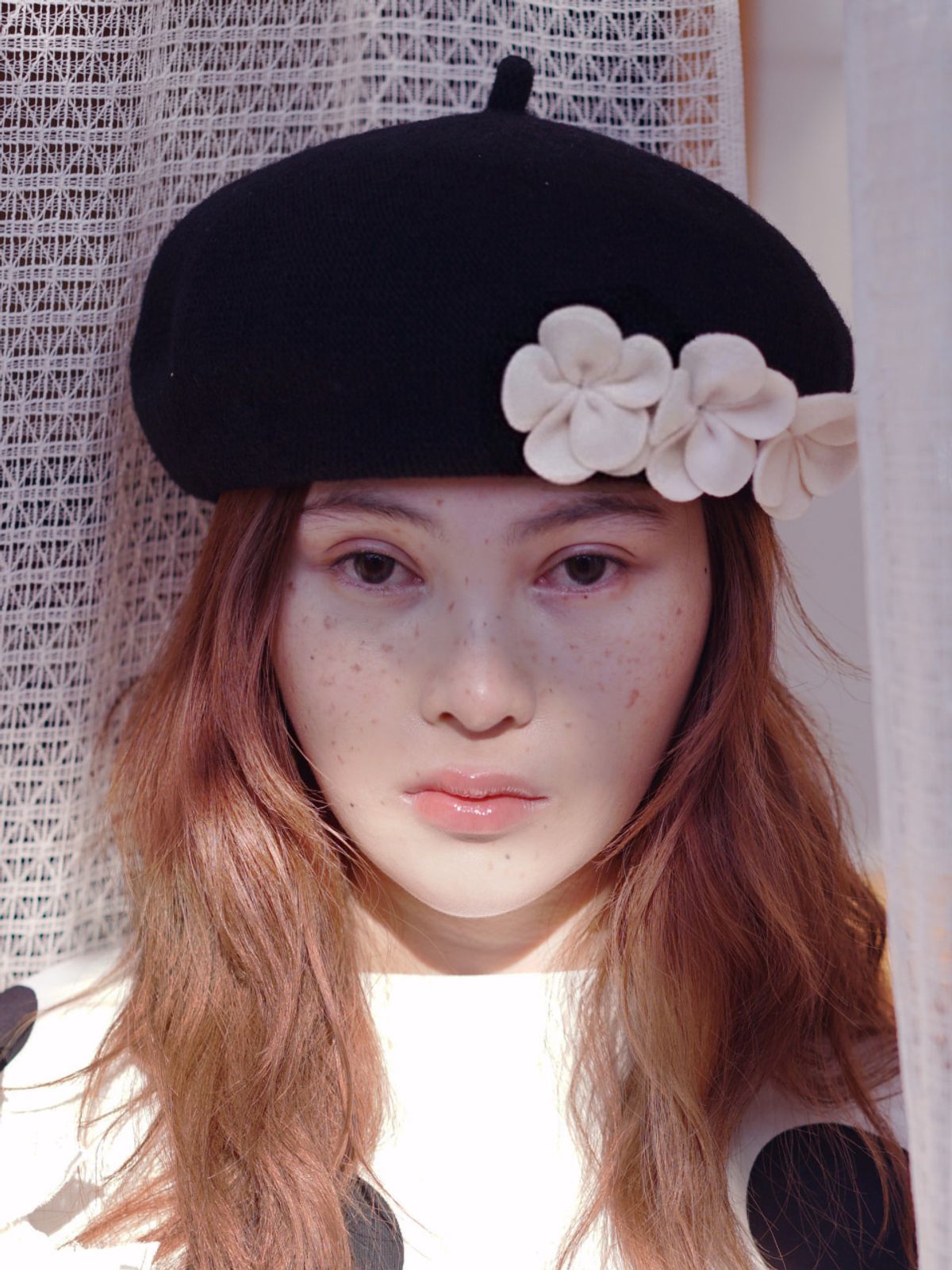 포에지담(POESIEDAME) VINCA BERET IN CREAM