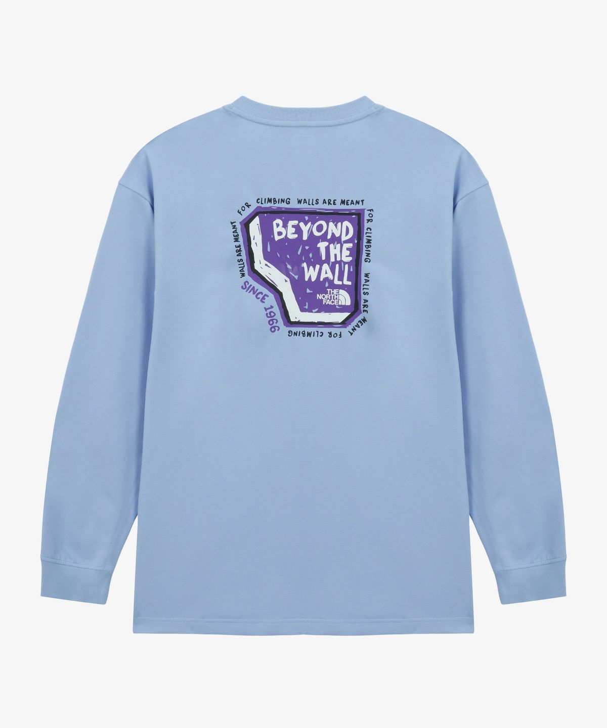 노스페이스(THE NORTH FACE) NT7TS00C 남성 오버월 긴팔 티 PASTEL BLUE