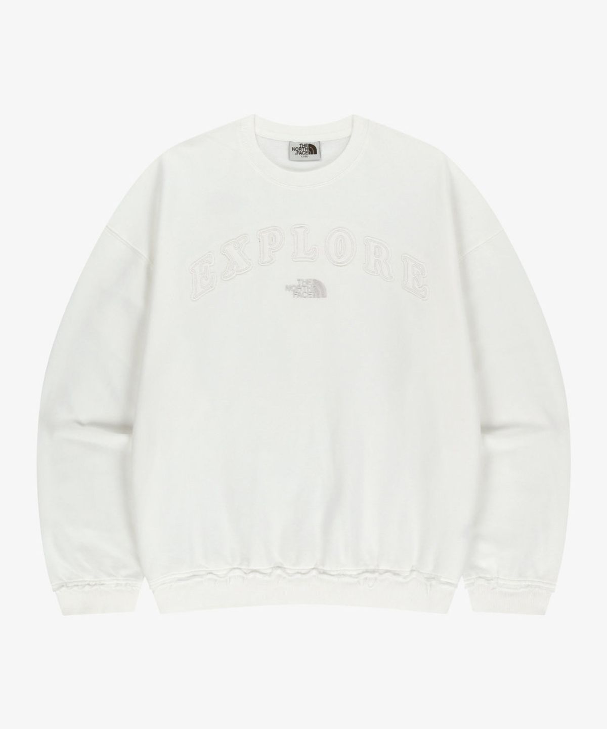 노스페이스(THE NORTH FACE) NM5MS08L 화이트라벨 익스플로어 스웨트셔츠 IVORY