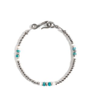 W25 METAL BEAD BRACELET (aqua)