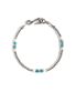 W25 METAL BEAD BRACELET (aqua)