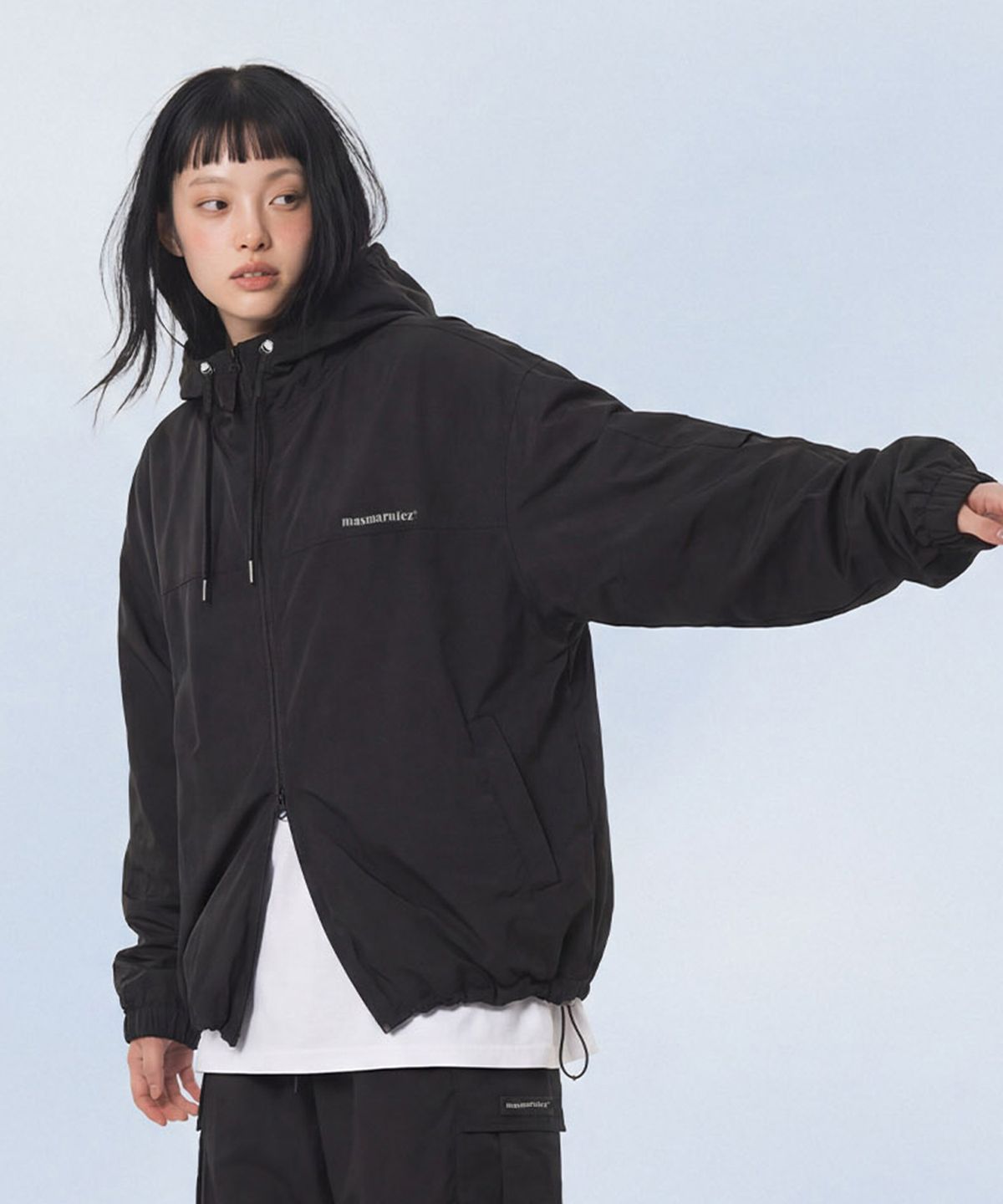 마스마룰즈 어패럴(MASMARULEZ APPAREL) Essential Two Way Light Windbreaker_Black