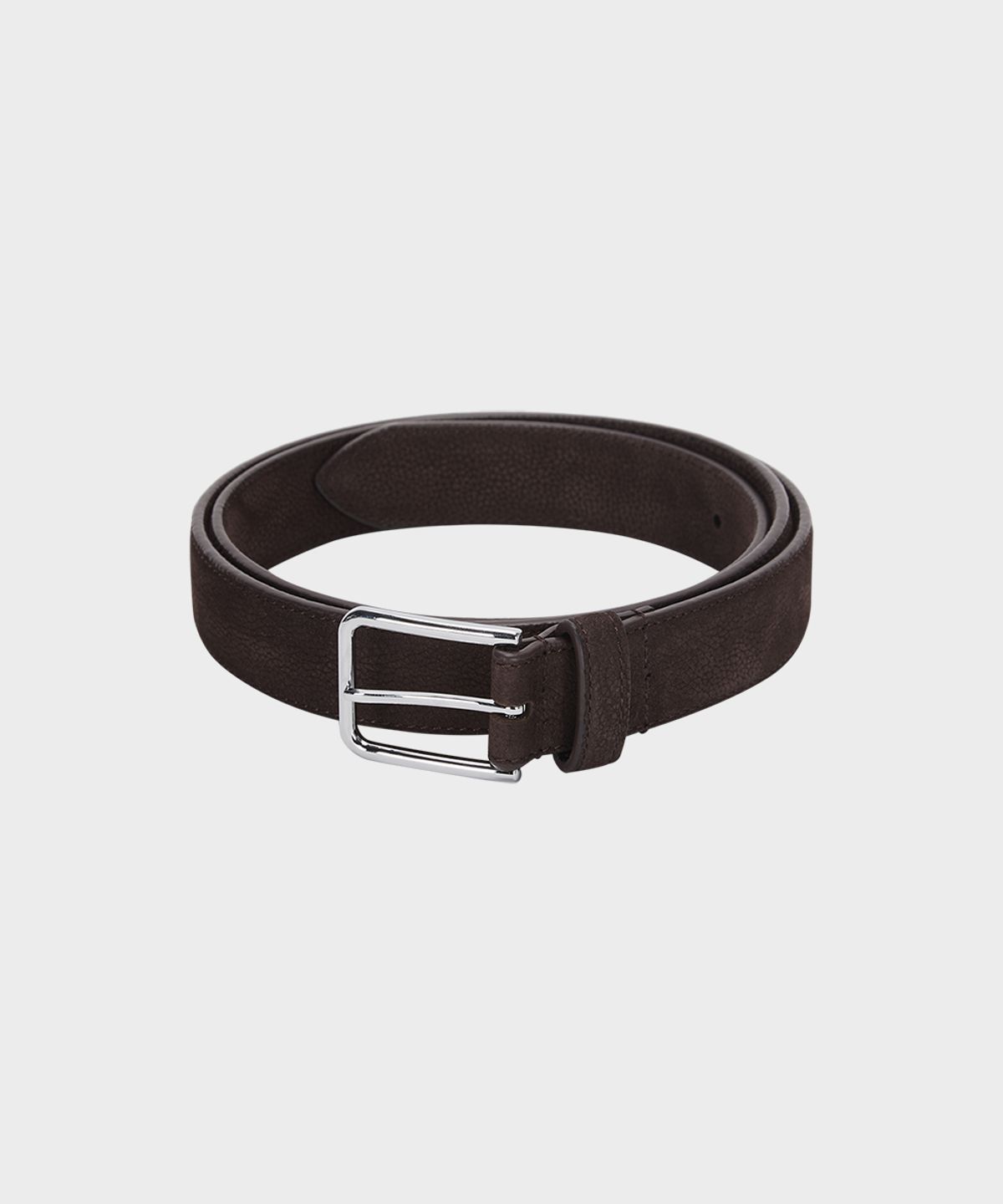 테일던(TAILDERN) Nubuck Buckle Belt Brown