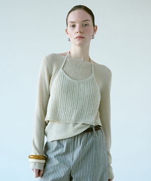 뷔스티에 레이어드 니트 NEK6SP236