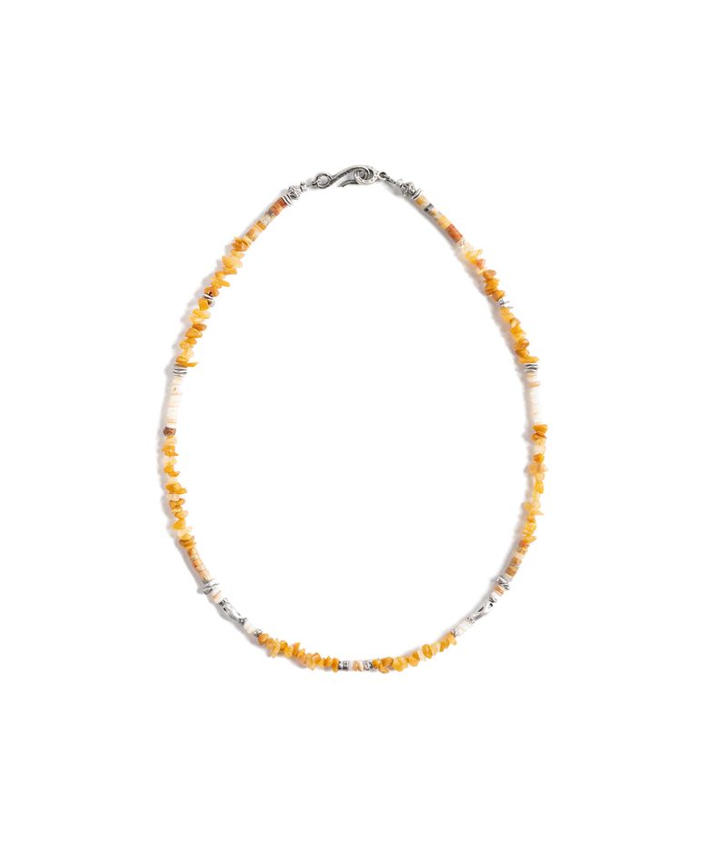 W25 STONE BEAD NECKLACE (yellow)