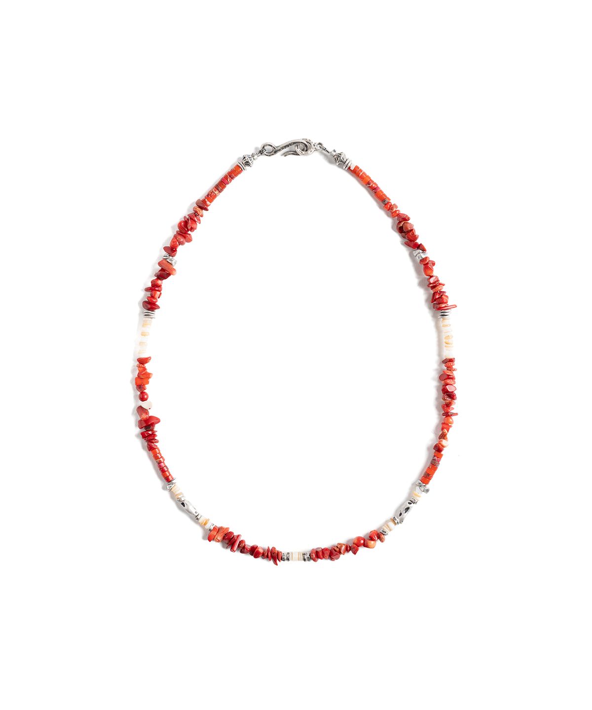 와일드 브릭스(WILD BRICKS) W25 STONE BEAD NECKLACE (red)