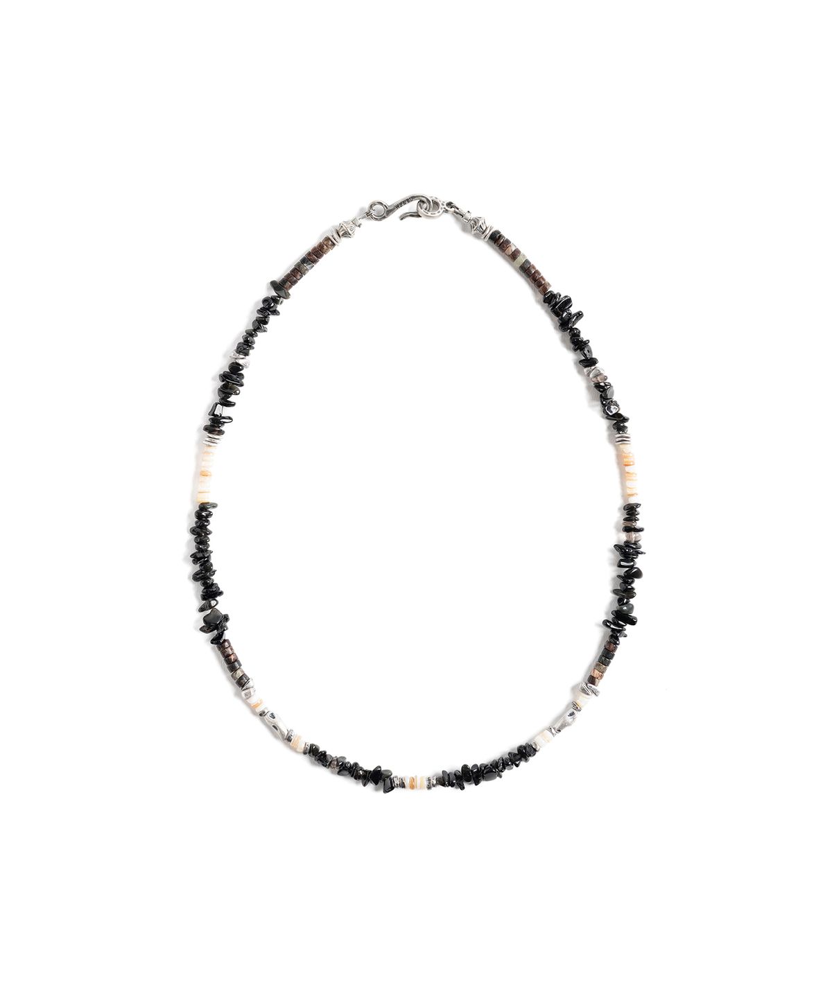 와일드 브릭스(WILD BRICKS) W25 STONE BEAD NECKLACE (black)