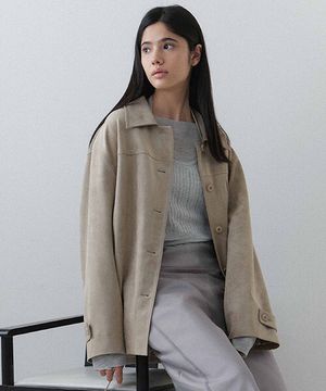 셔츠형 스웨이드 점퍼 NEL6SM223_97