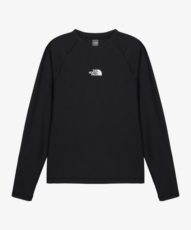 NT7TS05A 남성 에센셜 긴팔 래쉬가드 BLACK