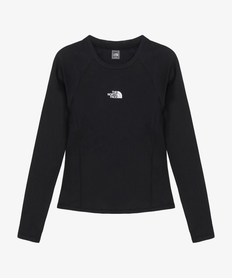 NT7TS31A 여성 에센셜 긴팔 래쉬가드 BLACK