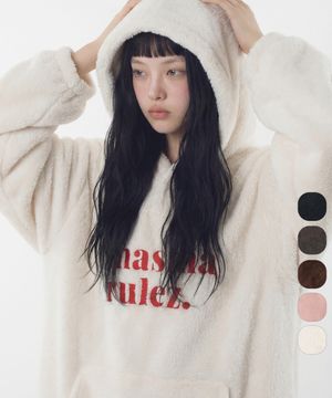 Cozy bear fleece warm hoodie_5 Colors
