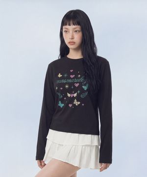 Cross Doodle Long Sleeve_Black