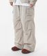 Essential Parasuit Shirring Cargo Pants_Light Gray