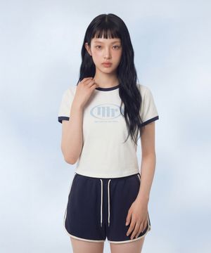 Signature Symbol Ringer T-Shirt_Navy