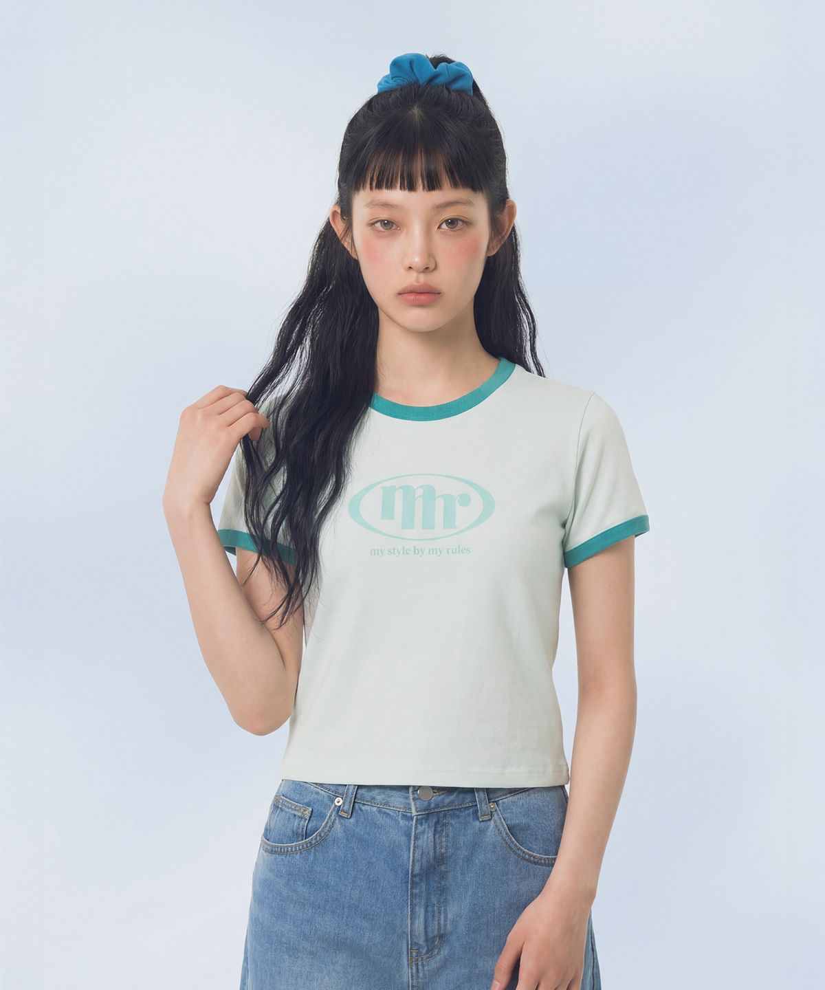 마스마룰즈 어패럴(MASMARULEZ APPAREL) Signature Symbol Ringer T-Shirt_Mint